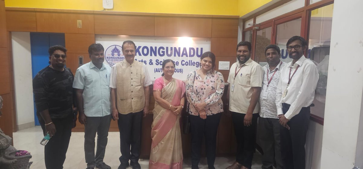 kasccbe's tweet photo. Kongunadu Arts and Science College and KASCARNIVAL 2K26 Organizing Team wholeheartedly thank Super Singer Ms. Punya for accepting our invitation and visiting our Institution.

Her Live Performance was Scintillating and Vibrant. https://t.co/0UH4Mu8gdM