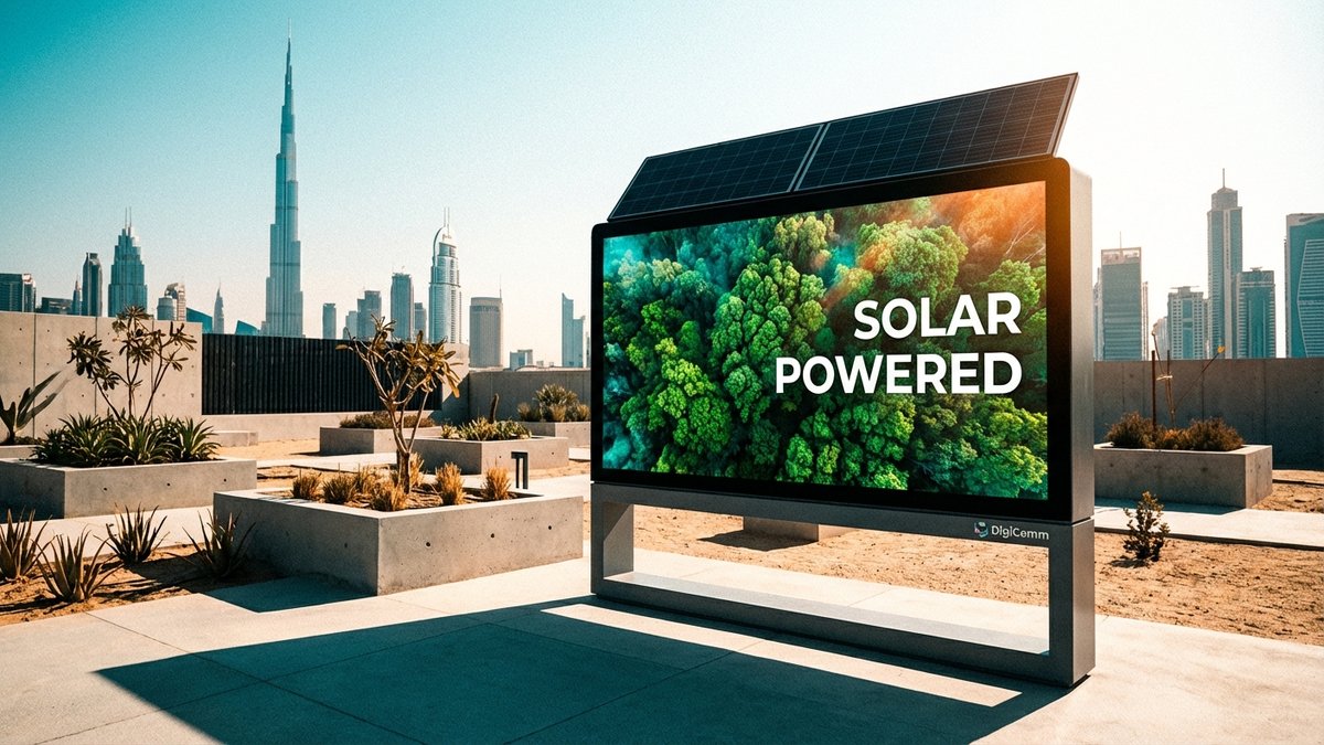 DigiCommUAE's tweet photo. Sustainable tech is reshaping Dubai's skyline.

Solar-powered displays. Energy-smart BrightSign players. The future of digital signage in the UAE is green.

https://t.co/njI8WU70Ii

#GreenTech #Dubai #AVTech #Sustainability https://t.co/7OW1jp258f