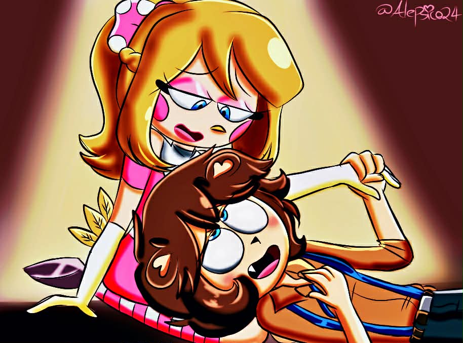 Cuando todos se van , el amor brillará. otro art de mi au #fnafhs #partyplanners y no habia subido nada el mero san valentin. #fhs #freddoy #freddyxjoy