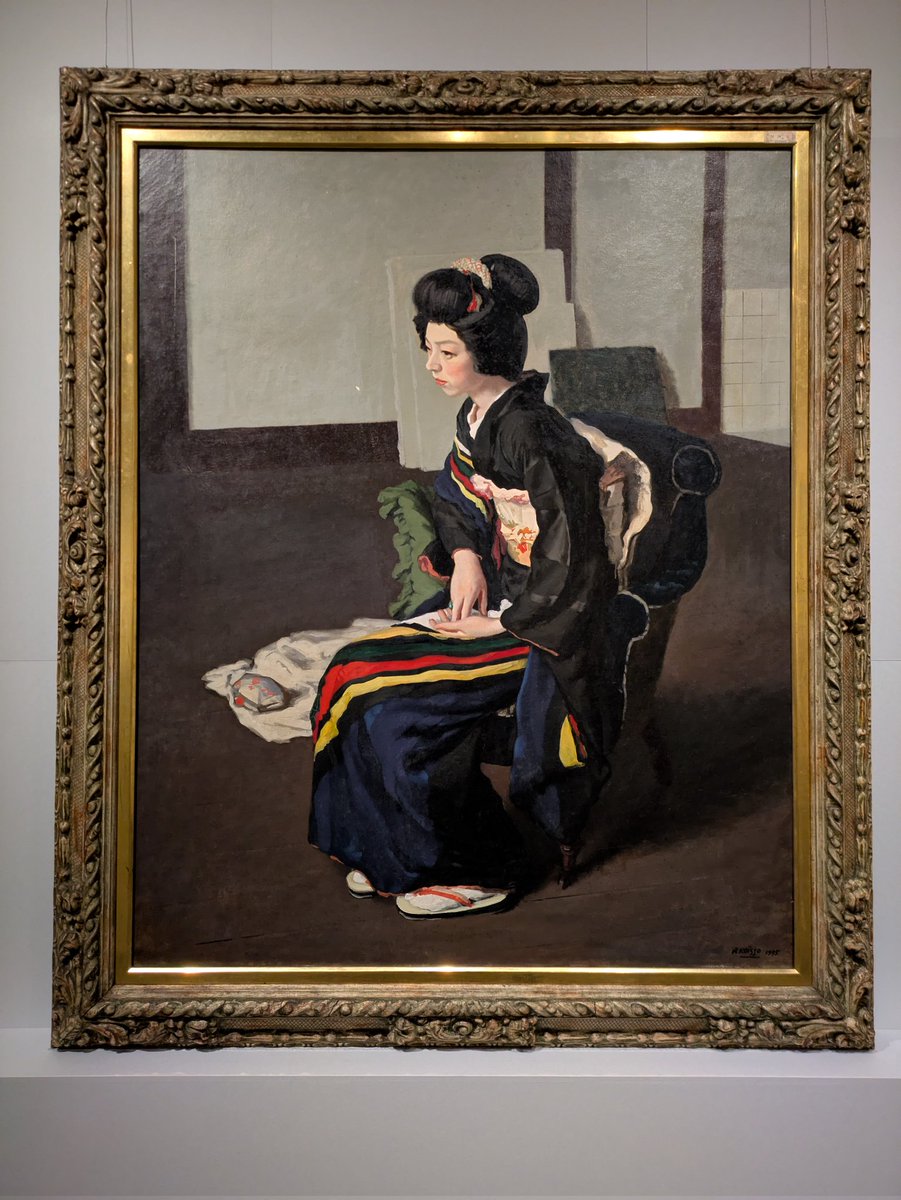 小磯良平展 #幻の名作日本髪の娘 #神戸市立小磯記念美術館 『日本髪の
