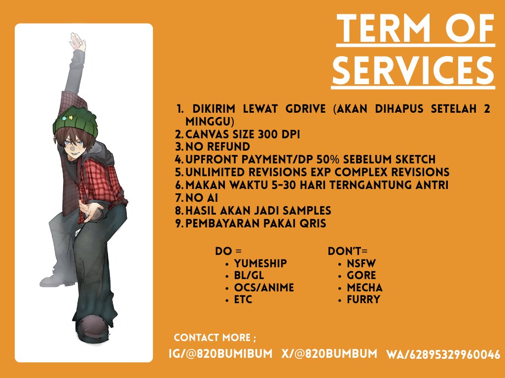 💌OPEN COMMISIONS
⟩⟩ rt/likes very appreciated <3 

feel free mau tanya tanya duluu 
🚧Please mention me after DM T__T
⟦ slots Feb (0/5) ⟧
#opencommission