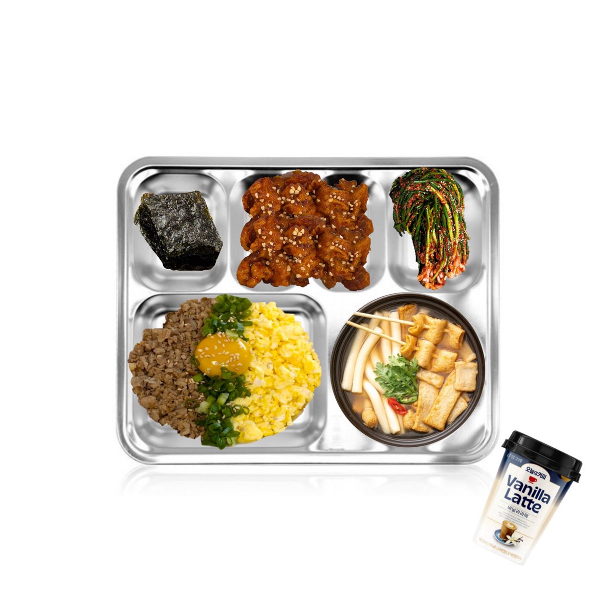 260220

중식

돈육소보로덮밥
꼬지어묵탕
닭강정(완)
맛김
파김치
커피음료

#김종현 #Kimjonghyeon