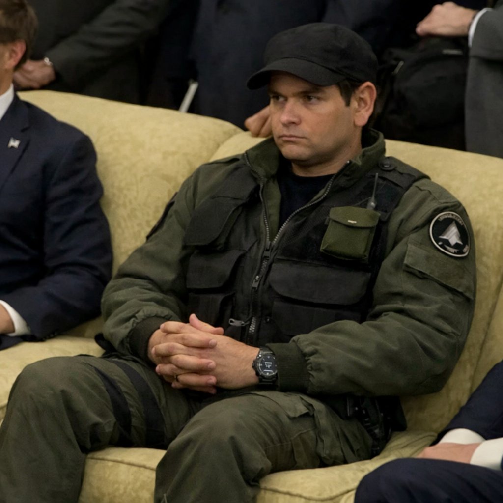 Rubio realizing he's going to run the SGC after Trump releases the UFO files (aka, the Stargate DVD set).