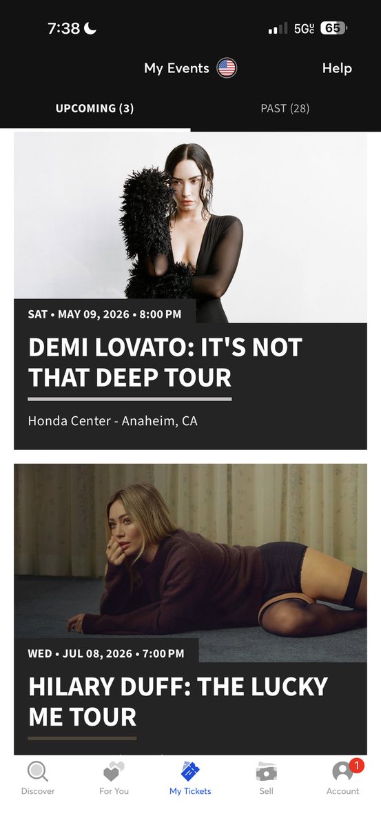 The fact that this is real life and in my Ticketmaster is INSANE! 10 year old me is screaming!
