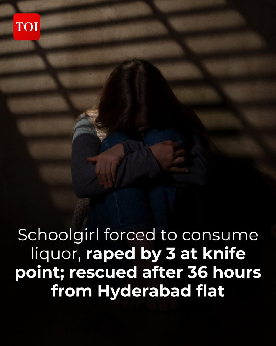 #Hyderabad | A 16-year-old schoolgirl missing from her home in Narsingi since Monday was found confined to a flat in Chengicherla and raped by three, including two juveniles. The 24-year-old accused, who has a suspect sheet against him, has been sent to jail and one of the minors