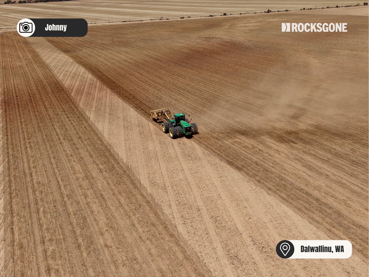 Rocks_Gone's tweet photo. Thanks Johnny in Dalwallinu for sharing these awesome drone shots of the H4 in action.

If you’ve got photos or videos of your Reefinator at work, send them in, we’d love to share them.

#RocksGone #H4Reefinator #AgMachinery #FarmMachinery #Agriculture #AustralianAg #DroneFootage https://t.co/DC3zWMz7Fe