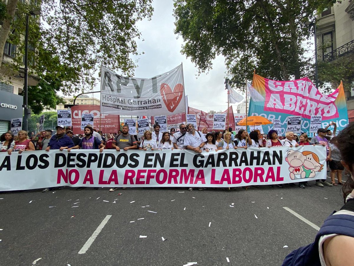 Parazo contra la reforma laboral y movilización del Cabildo Abierto a Plaza Congreso en unidad de acción.