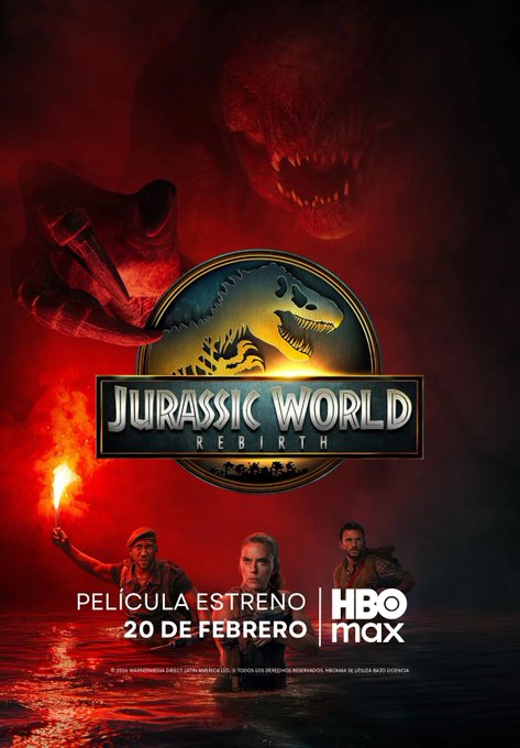 MasFarandulaOf's tweet photo. La película #JurassicWorldRebirth llega mañana a #HBOMax. https://t.co/V0z5twJhwj
