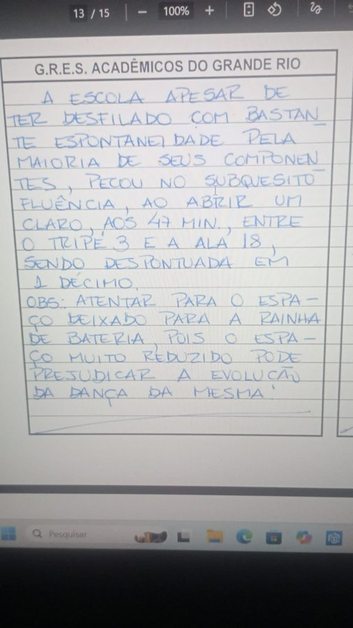 ZAMENZA's tweet photo. "Atentar para o espaço deixado para a rainha de bateria, pois o espaço muito reduzido pode prejudicar a evolução da mesma." 

Poxa, Grande Rio, QUEM PODERIA IMAGINAR???? https://t.co/XDztuyrU21 https://t.co/KAqDmm9OJq