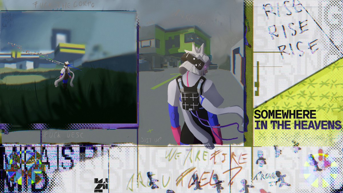 HI HI uhh i made this artwork for a competition in this sick <a href="/MarathonTheGame/">Marathon</a>  art sever (<a href="/ateliernode7/">atelier.node.7</a>)
i like gltich and mida, thats kinda it.
also hi, how was your day? :3