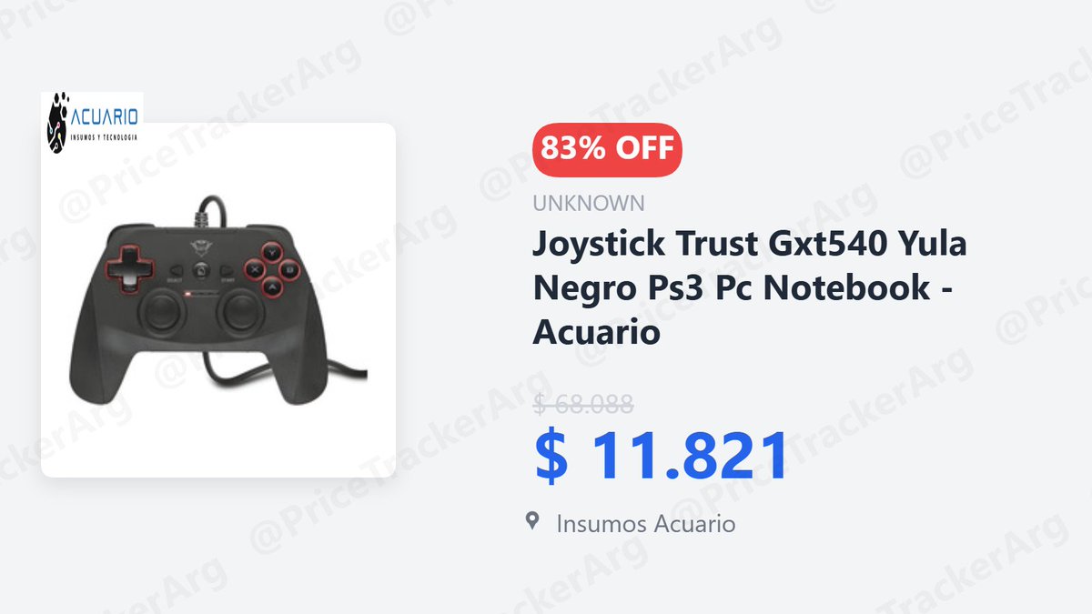 🟢TREMENDO PRECIO!

🔥 Joystick Trust Gxt540 Yula Negro Ps3 Pc Notebook - Acuario

🔥 Descuento real: 83% OFF
$ 68.088 → $ 11.821

🏪 Insumos Acuario

🔗 insumosacuario.com.ar/perifericos/jo…