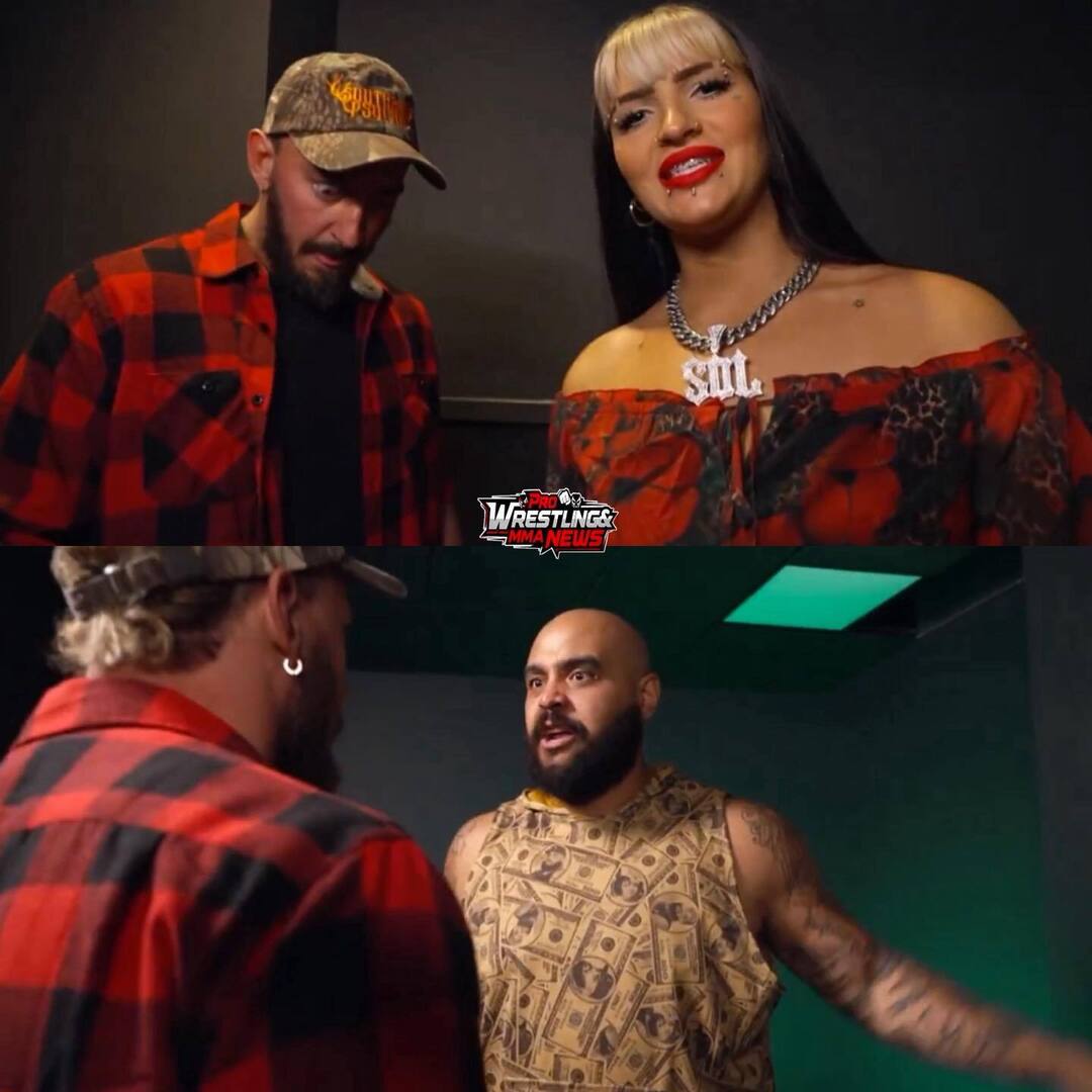 Steph De Lander was shown backstage with Mance Warner. De Lander said that AJ Francis “crossed the line” at No Surrender. Warner replied that “actions have consequences,” and the two of them stormed into AJ’s locker room, where Warner launched an attack on AJ. #TNAiMPACT