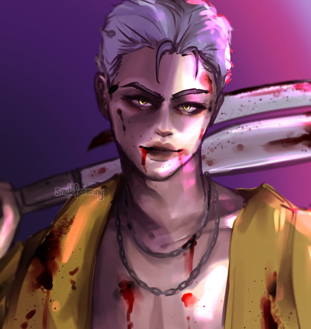 was just reminded ive drawn trickster from DBD before and i need to redraw him..