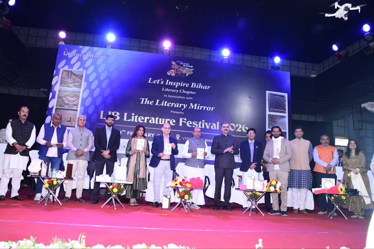 #BookLaunches
Spectrum and Beyond by Jyoti Jha
Chitchor by Pallavi Rani
Apne Hisse ka Khwab by Avinash Bandhu 

#VoteofThanks by Rahul Kumar Singh, Chief Coordinator-Let's Inspire Bihar  

#LIBLiteratureFestival2026 <a href="/vikasvaibhavips/">Vikas Vaibhav, IPS</a> 

youtu.be/0wWkPbQNGZ4?si…
