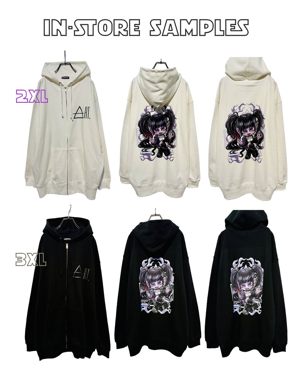 パーカーの予約受付は 本日20日21時まで！ 2カラー、6サイズ展開