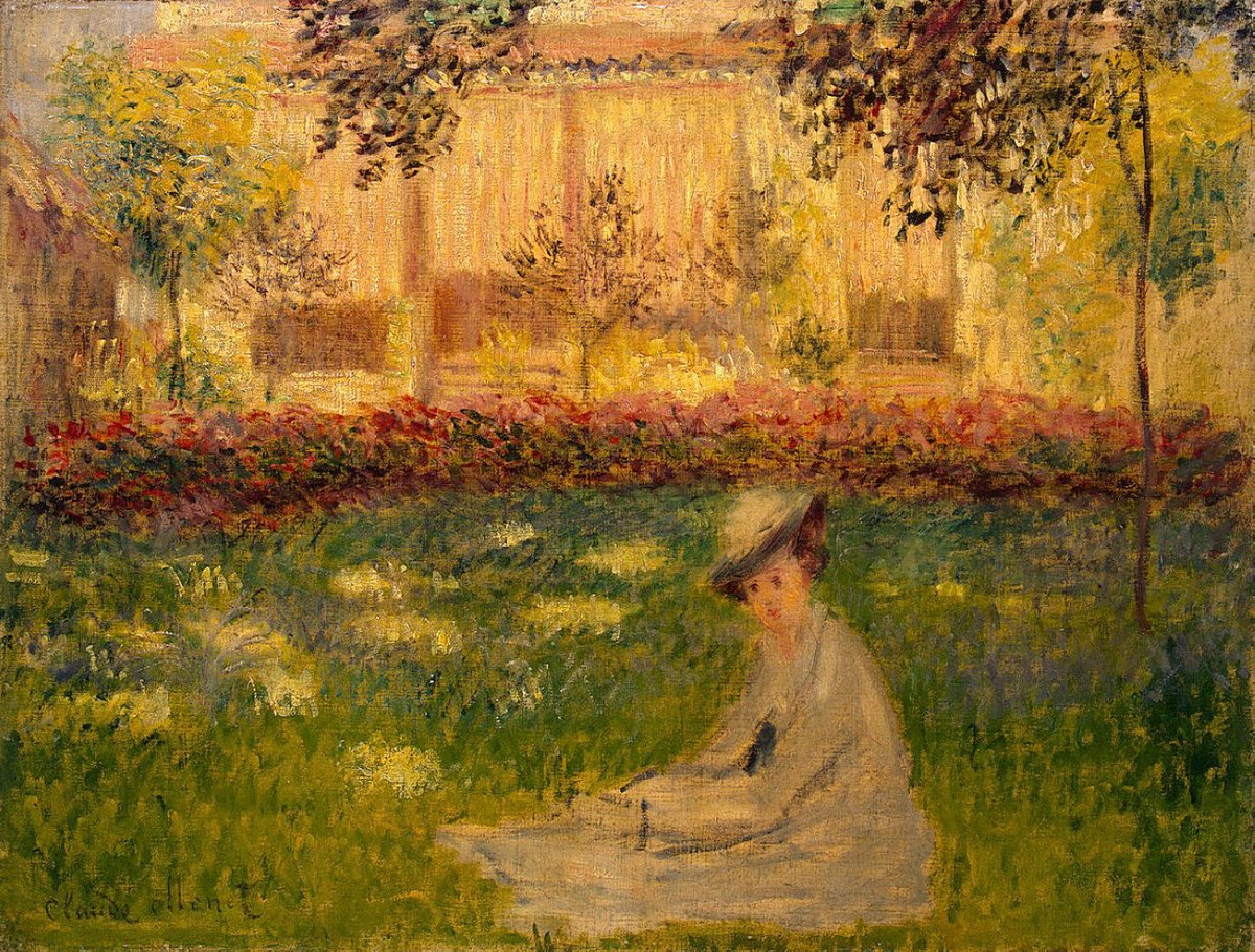 Woman in a Garden - 1876 #artbots #monet