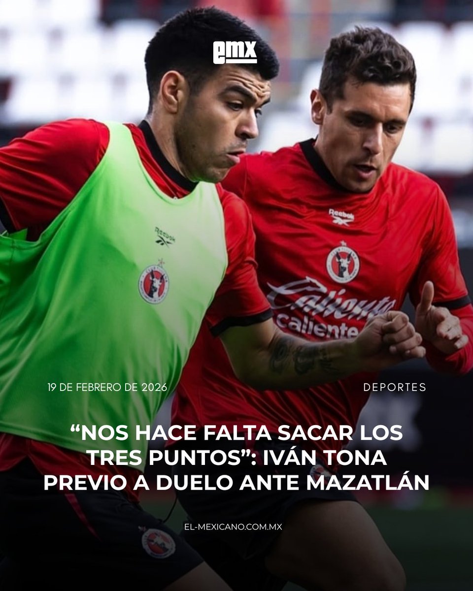 #Deportes | “Nos hace falta sacar los tres puntos”. Iván Tona habló previo al duelo entre Xolos y Mazatlán este sábado en el Estadio Caliente.
Tijuana quiere su primera victoria como local en el Clausura 2026. #eMX #Noticias