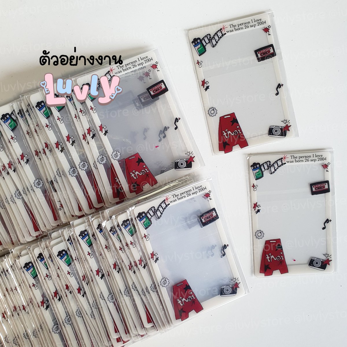 รับทำการ์ดใส / พัด / ทิชชู่🗝 luvly tweet media