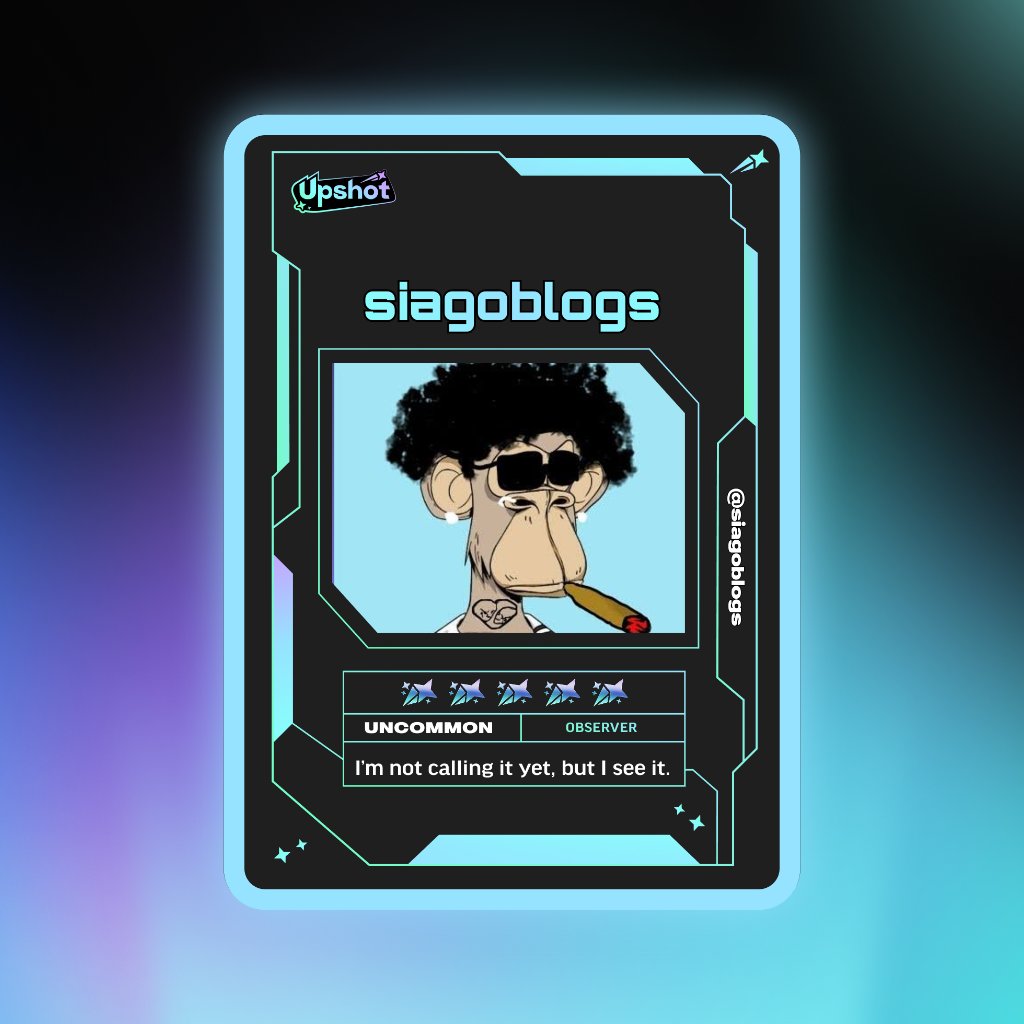 siagoblogs's tweet photo. Just ripped my Predictor Card!

Ready to claim instant cash prizes, free packs and more.

Welcome to Prediction Play on @upshot_cards

Your turn
https://t.co/WwLbxXoU2d https://t.co/M0C70hSg6S
