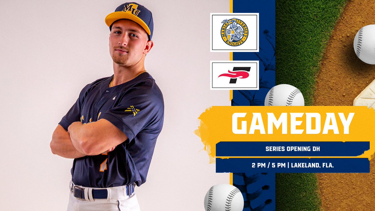 GAMEDAY!! Big weekend for <a href="/MarianUBaseball/">Marian Baseball</a>, the Knights are in Florida taking on No. 3 Southeastern!

Game one of today's doubleheader begins at 2:00 PM