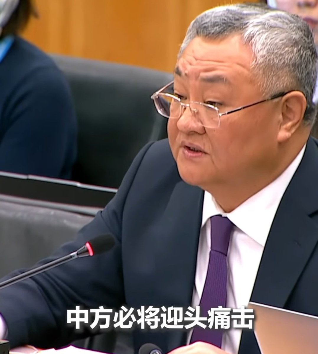 tkp1902's tweet photo. China’s Permanent Representative to the United Nations Fu Cong: No matter under what pretext Japan exercises its so-called “right of collective self-defense” to intervene the Taiwan issue, it would constitute aggression against China and China will resolutely strike back head-on. https://t.co/MXjbFJy8VG