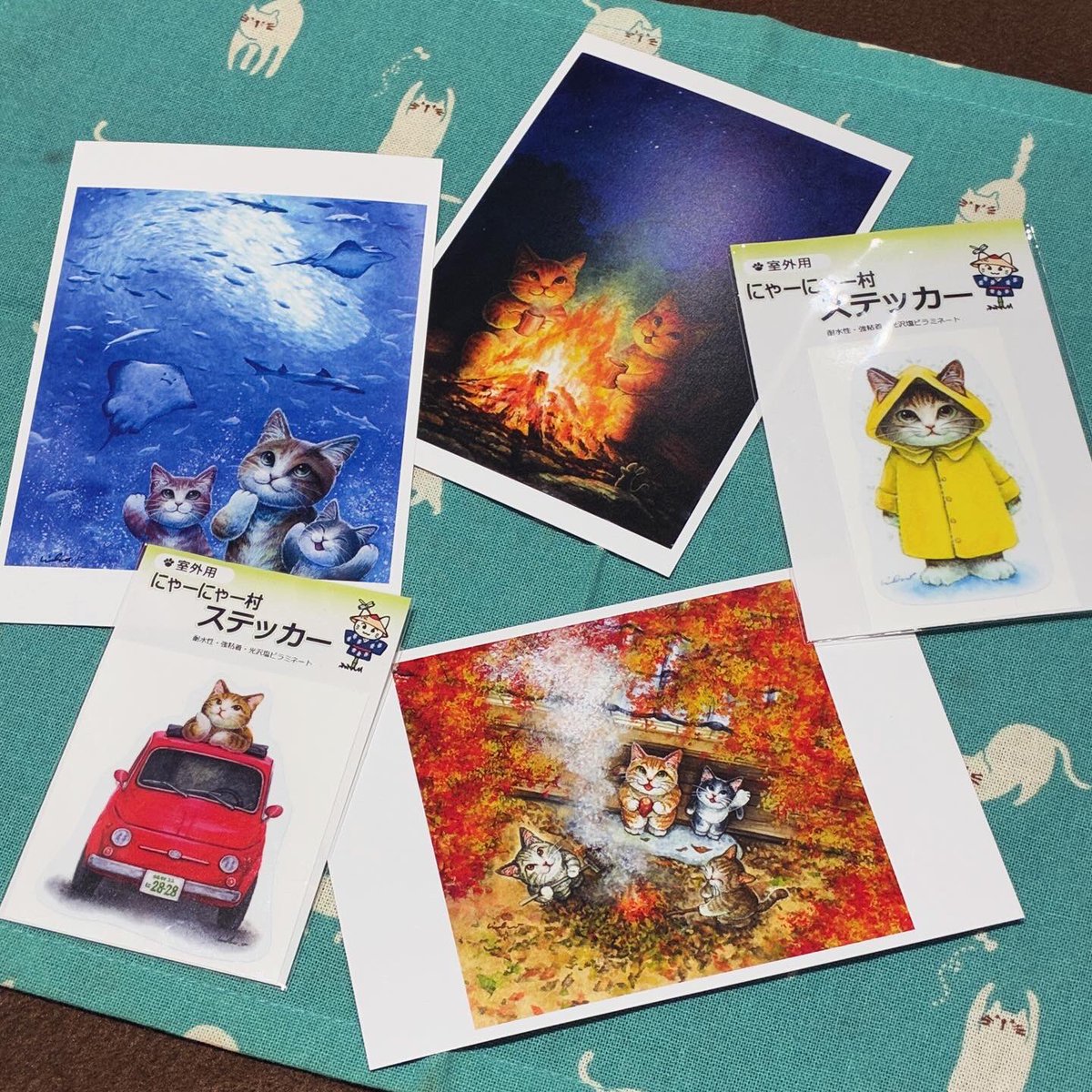 おおやぎえいこさんの新作ポストカード&ステッカーが入荷しました