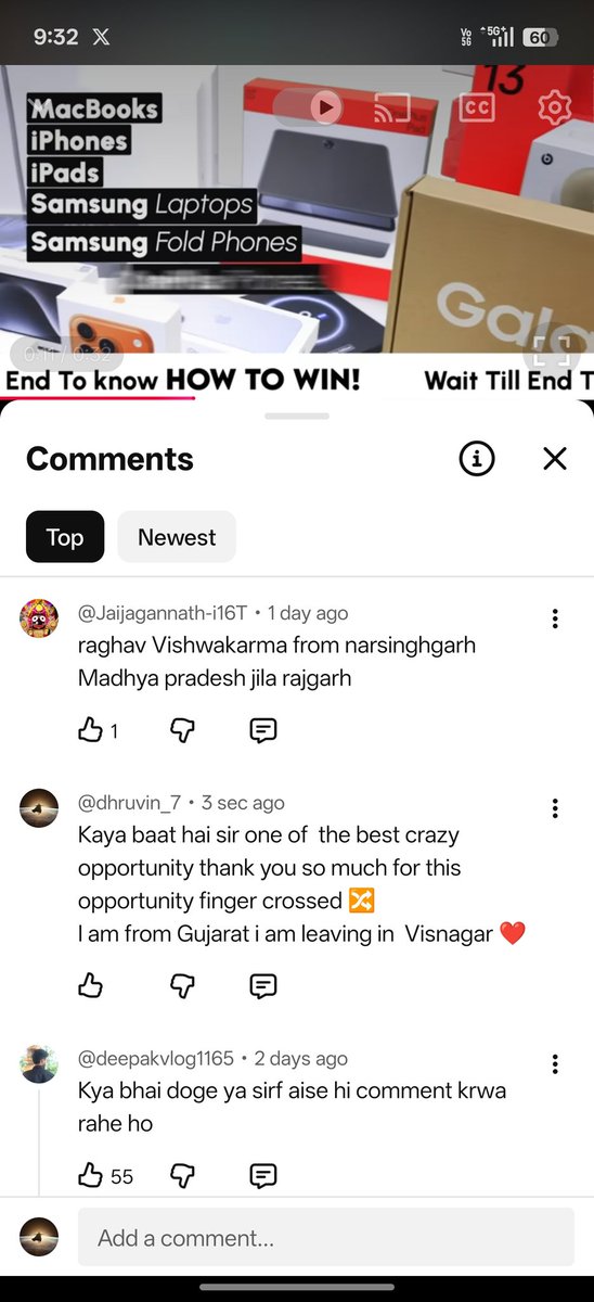 dhruvin_0007's tweet photo. Thank You Sir for this biggest opportunity 😍🙏
Already following you and completed all 4 steps successfully ✅
Feeling super excited 🤞
This giveaway is truly unbelievable! 💎🚀
Such an amazing chance to win big gadgets
#RajivMakhni #CellGuru #GadgetGuru #Giveaway https://t.co/zfEEgcEegd