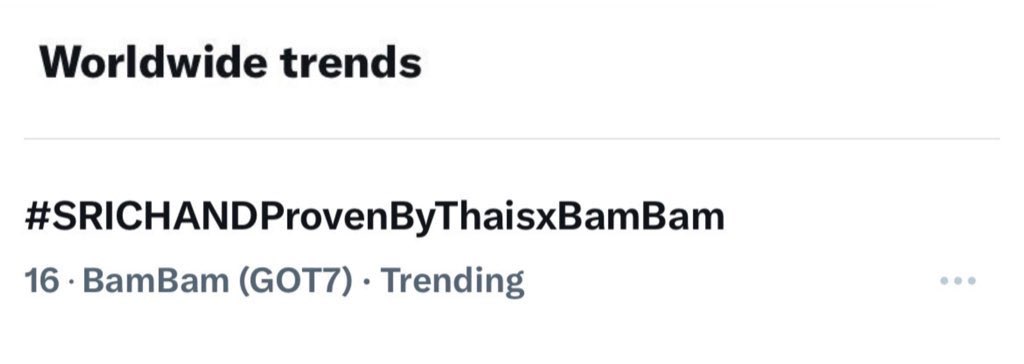 สปีดง่ายมาก ๆ นอกจากโพสต์ติดแท็กแบบแบมแบมแล้ว ทุกคนสามารถเพิ่มยอดแท็กและช่วยสปีดผ่านการรีโพสต์ กด Like รีพลาย โควท โพสต์ที่ติดแท็กของแบมแบม และทุกโพสต์ของทุกคนที่ติดแท็กนะคะ มาเร็วค่ะที่ 16 เทรนด์โลกแล้วพาน้องขึ้นไปอีกค่ะ ✌🏻💕😉

#SRICHANDProvenByThaisxBamBam