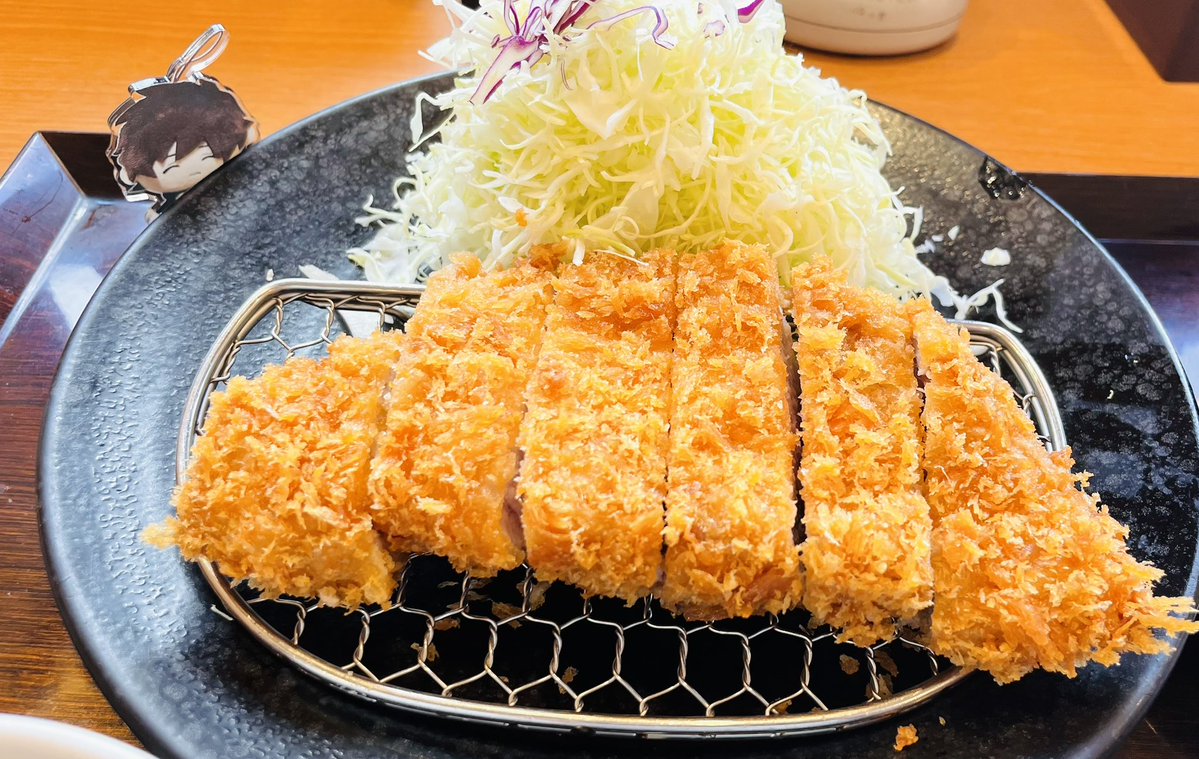 とんかつランチだよレオくん✨