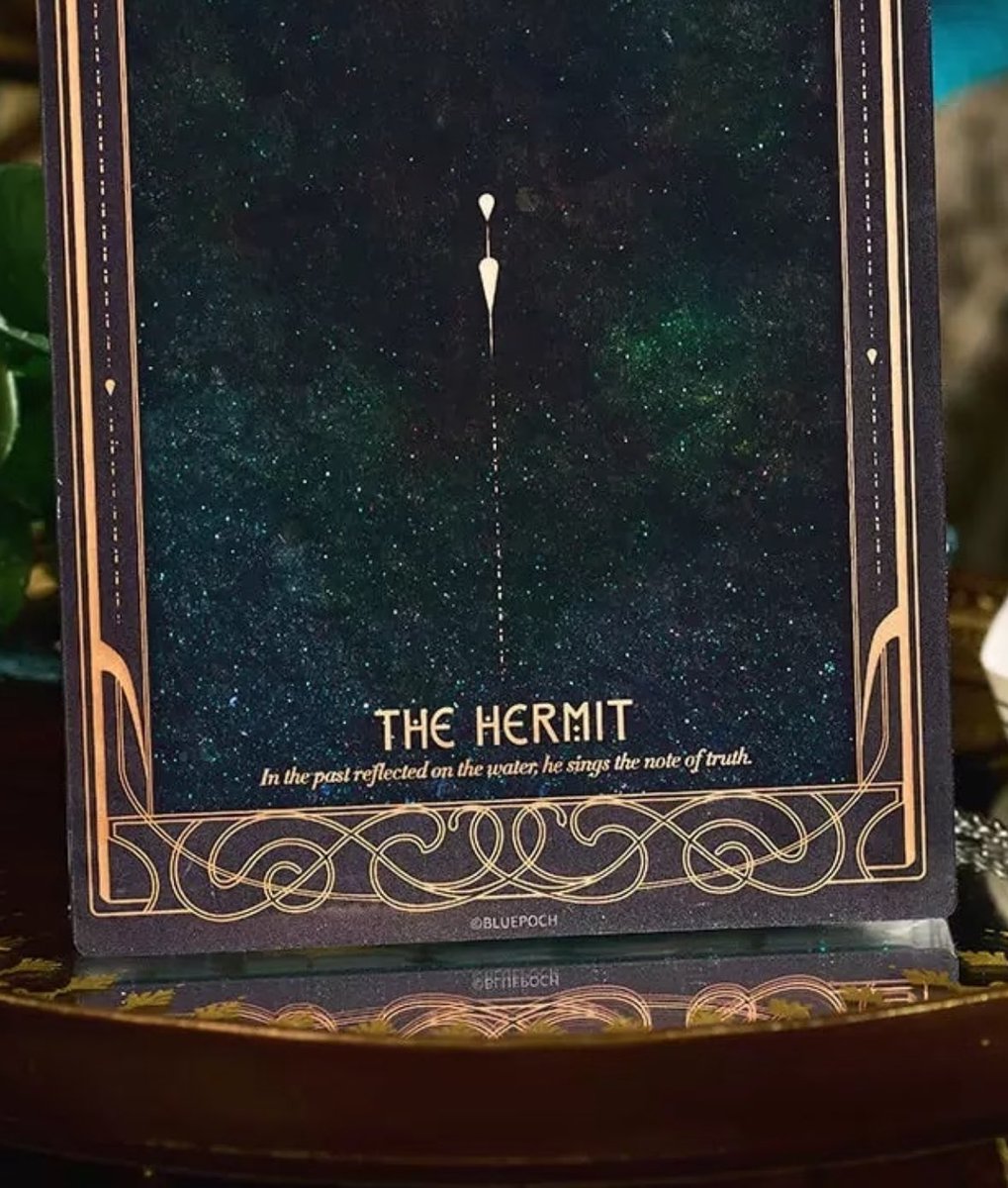 Daily 6 Funfact!

There's word written at the back of the 6 tarot card "In the past reflected on the water, he sings the note of truth"