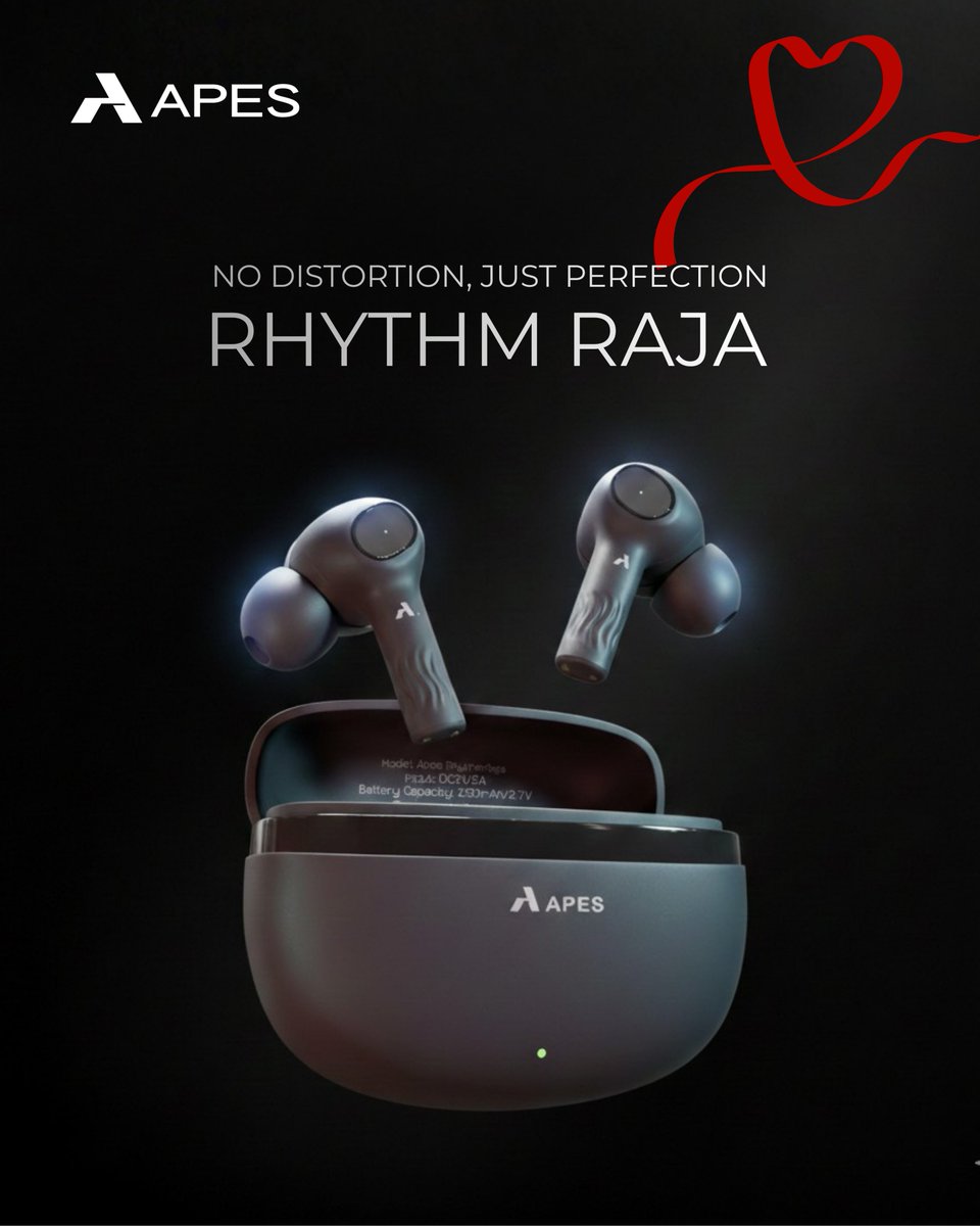 Apes62730's tweet image. No distortion. Just perfection. 👑🎧
Turn up the royalty. Feel the rhythm. 👑🔥

#APESAudio #RhythmRaja #NoDistortionJustPerfection #PureSound #BassLovers #WirelessEarbuds #DesiTech #MadeForMusic #DailyVibes #tws #earbuds