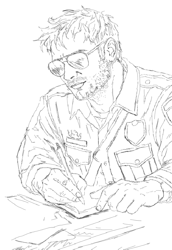 GhostfaceSimpp's tweet photo. After YEARS of not doing digital art, I decided to try my hand. Its so fucking weird getting back into this- But here is pre-Murkoff Coyle WIP 🖤
#lelandcoyle #outlasttrials #premurkoffcoyle #sergeantcoyle https://t.co/Y6JRAGZR9P