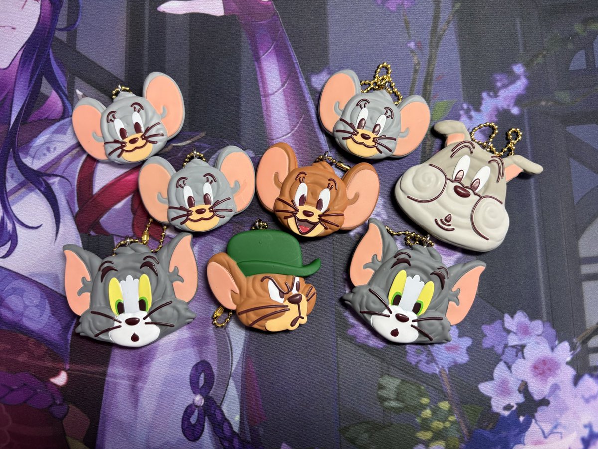 ジェリー届いた！
大好きなジェリー＆タフィーがこんなに揃って感激🥹
にしてもネズミだらけで草🐭