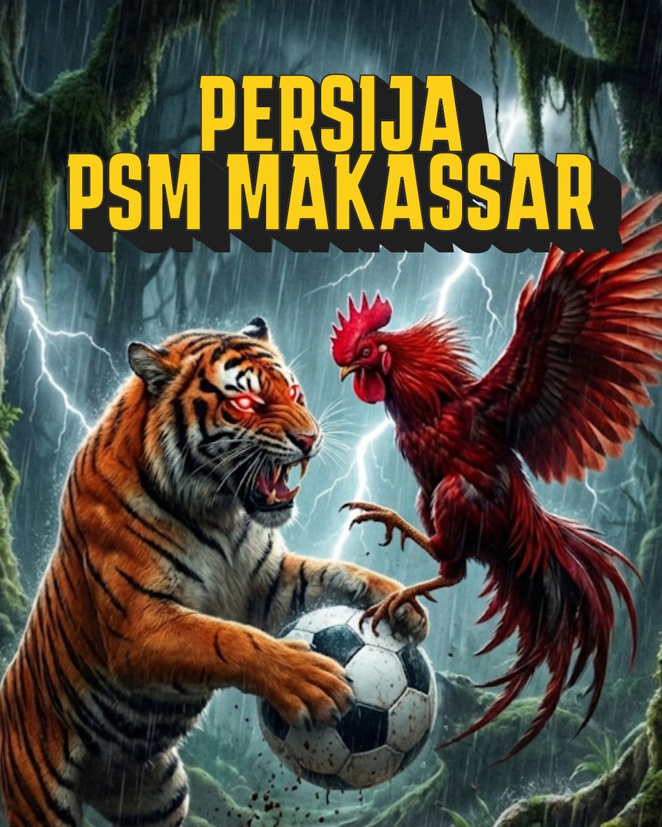 Macan Kemayoran bertemu Ayam Jantan dari Timur! 🔥

Siapkan nyali dan dukung tim kebanggaanmu di laga panas kali ini. Siapa yang akan menguasai lapangan? 🐯⚽🐓

#PersijaJakarta #PSMMakassar #SepakbolaIndonesia #MatchDay