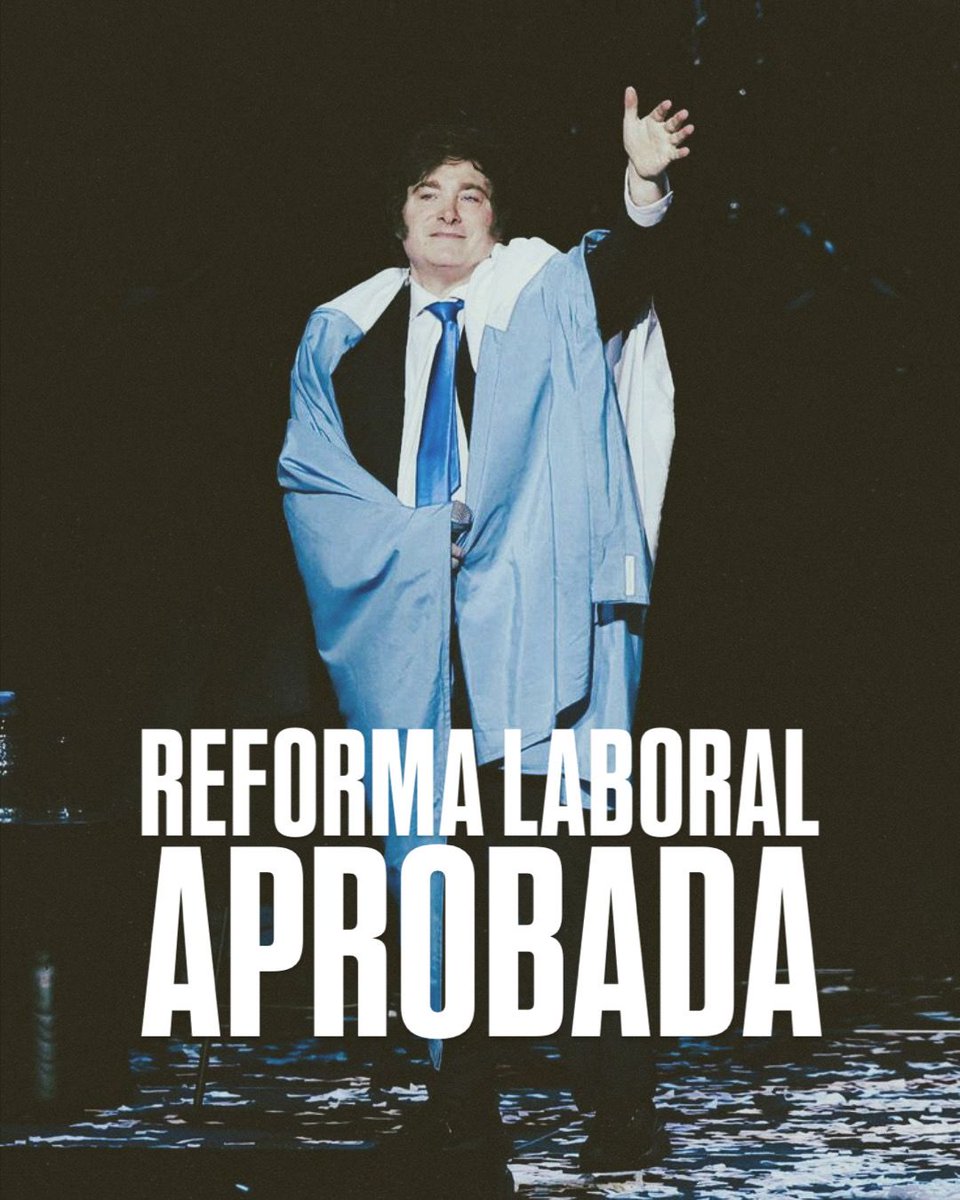 20/02/2026 | Día histórico.

🇦🇷 Modernización laboral, una Argentina distinta, y si, ¡VIVA LA LIBERTAD, CARAJOOOOO!