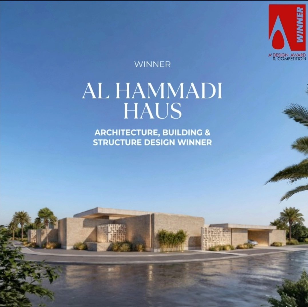 Proud to share one of my villas #Alhammadi #villa  has won best #Architecture and #design award #luxuryvillas #SustainableLiving #dubai #villa #drewgilbert #winner #AlAwir #dubai #minimalistvilla #contemporary