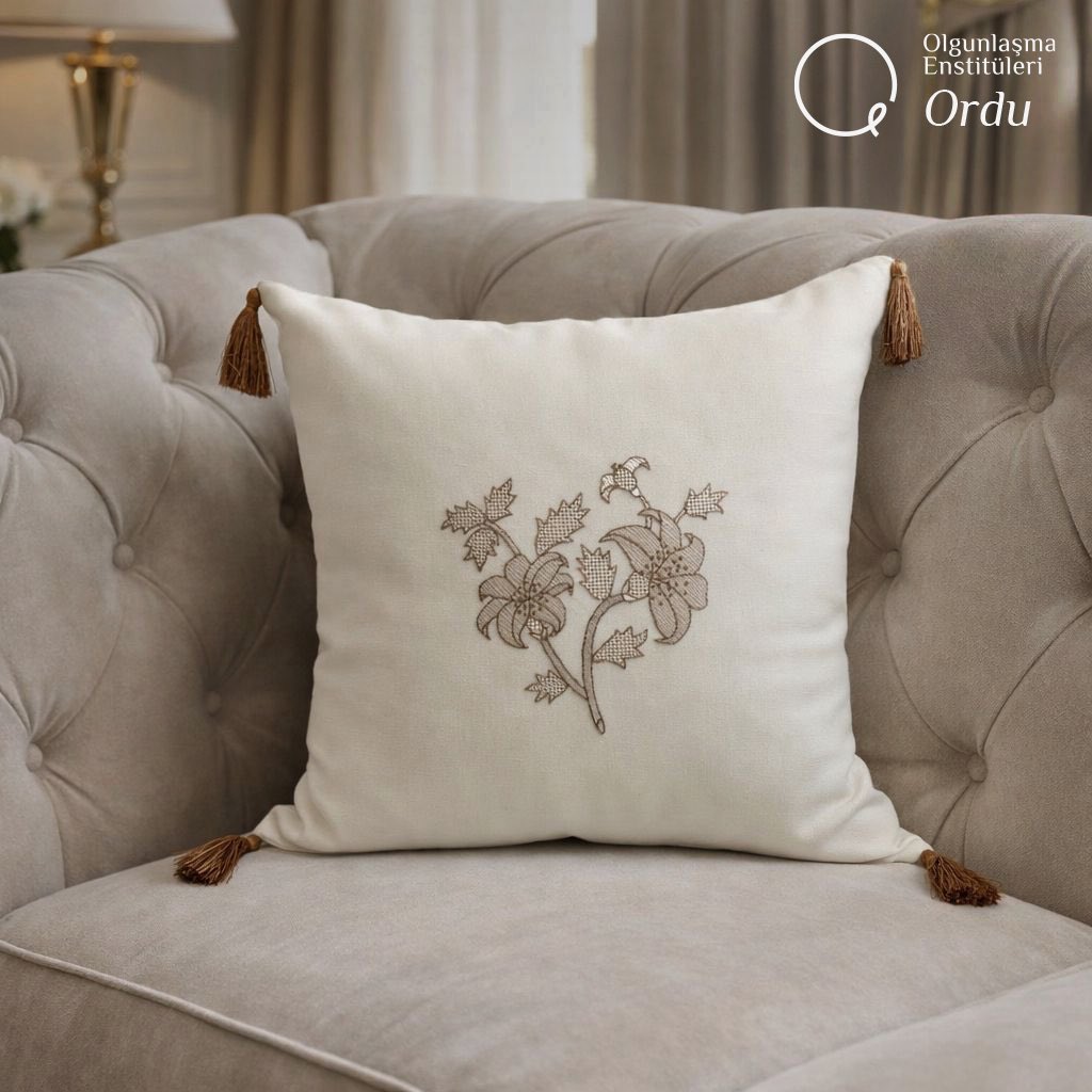 İlimizin endemik bitkilerinden olan Akkuş Tüylü Zambağı, Enstitümüz tarafından özgün bir desene dönüştürülerek tasarım tescili alınmış ve Enstitümüz atölyelerinde dekoratif yastığa dönüştürülerek kültürel mirasın yaşatılmasına katkı sunulmuştur.

#AkkuşTüylüZambak #TescilliDesen