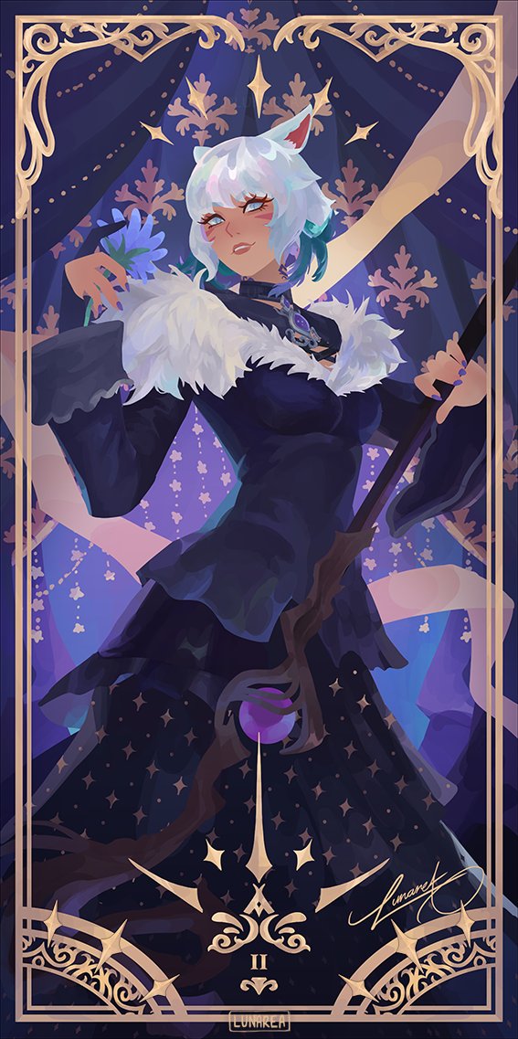 𝘛𝘩𝘦 𝘏𝘪𝘨𝘩 𝘗𝘳𝘪𝘦𝘴𝘵𝘦𝘴𝘴

ffxiv ・Y'shtola Rhul・ ヤ・シュトラ・ルル

Tarot Card Art series #ffxivart