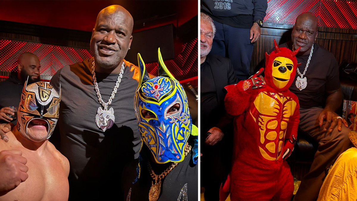 Esfinge, Gran Guerrero y el Rey de las Travesuras, Kemalito, convivieron con la leyenda de la NBA y actor Shaquille O'Neal.

Las figuras del CMLL compartieron la esencia de La Mejor Lucha Libre del Mundo, obsequiándole artículos representativos de nuestra tradición luchística.