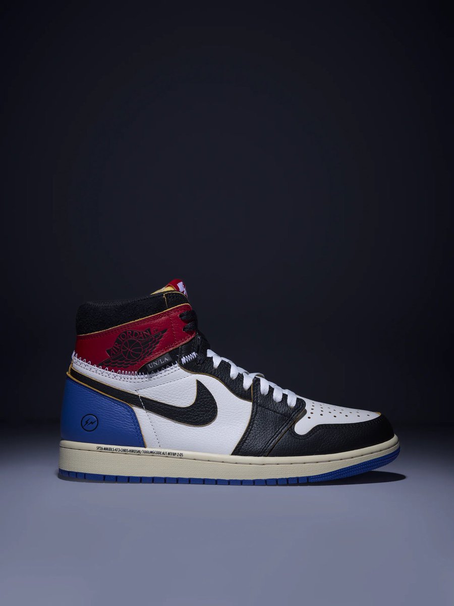 Fragment x UNION x Nike Air Jordan 1 Retro High OG SP “Varsity Red