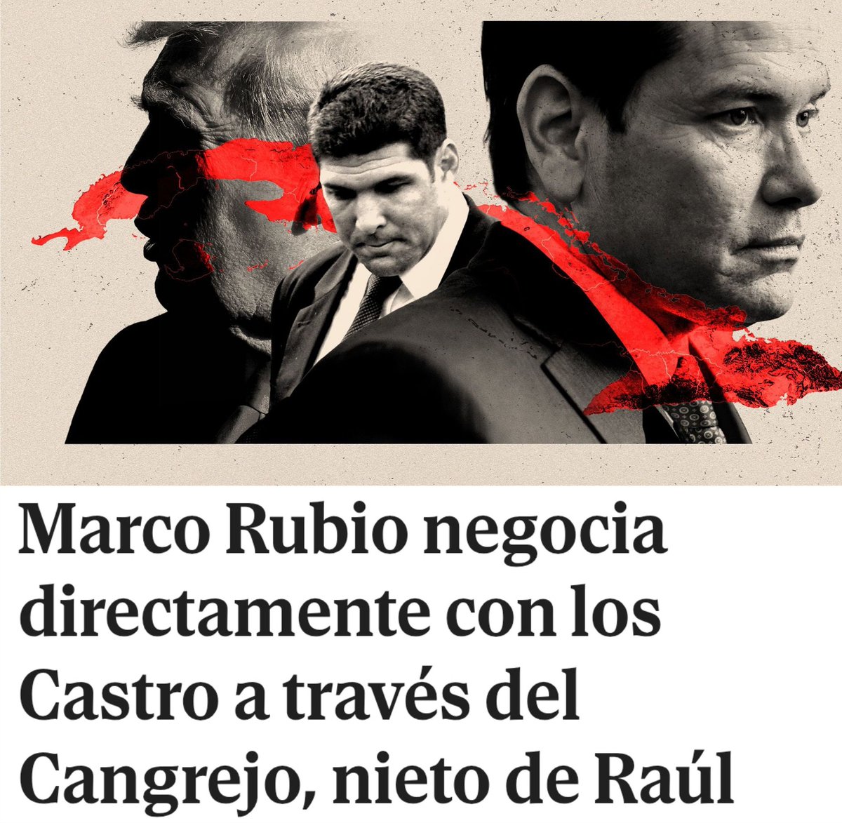 🇨🇺🔎👀 | ¿NEGOCIACIONES SECRETAS O EL ARTE DE SEMBRAR CIZAÑA?

Un🧵 necesario...

La noticia se ha regado como pólvora estos días: Alejandro Castro, nieto de Raúl Castro, estaría negociando directamente con Marco Rubio un cambio de régimen en CUBA y, para colmo de males, lo