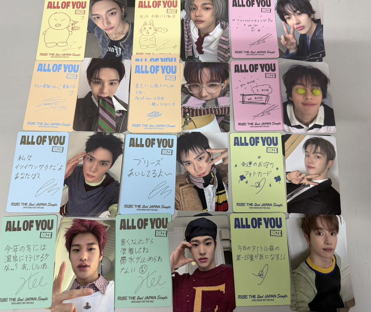 RIIZE RIIZE 東京ドームいよいよ明日から🙂 ALLOFYOUトレカ続々入荷