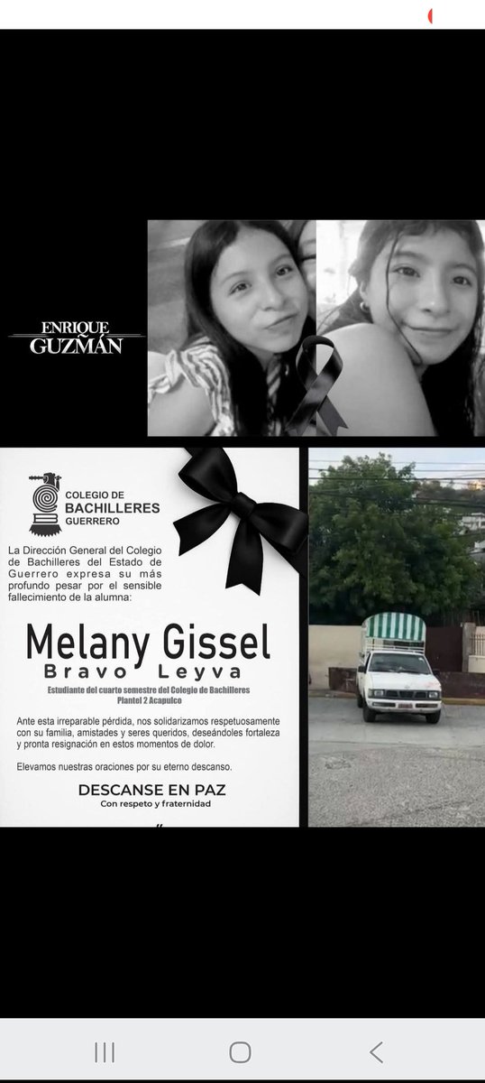 ocmibelle's tweet photo. @LillyTellez Lamentable, esta jovencita fallecida en ese atentado, ataque armado... Pero el gob. evita llamarle así. Terrible lo q siguen destrozando a Acapulco gobiernos tras gobiernos y ya está cantada la amenaza, sig. será = Morena con Macedonio, papá de actual gobernadora https://t.co/qpks9Z6boe