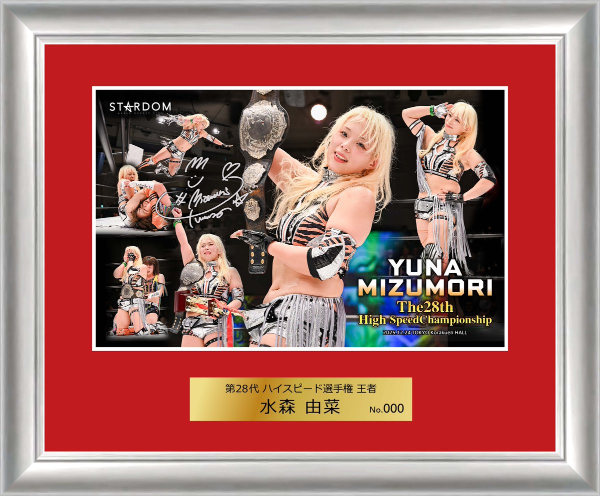 🌟🛒受注販売開始🛒🌟 水森由菜第28代ハイスピード戴冠記念直筆サイン
