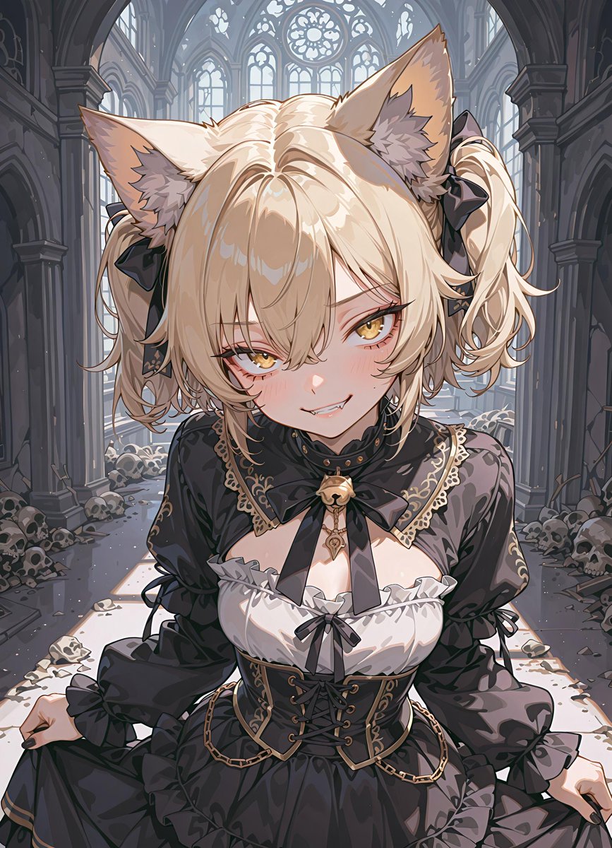 Teto_Sangokushi's tweet image. ゴスロリ💀
#AIart