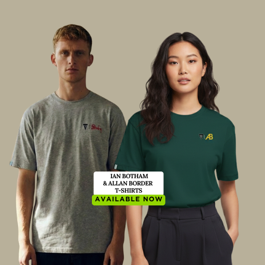duncanfearnley's tweet photo. Wear the legends who changed the game.
The "Beefy" Tee.
Headingley '81.
The swagger that rewrote history.
The "AB" Tee.
Grit, leadership, and the initials that defined an era.
Limited edition.
#DuncanFearnley #CricketLegends #beefy #AllanBorder #fearnatics #limitededition https://t.co/TAyf2k43qY