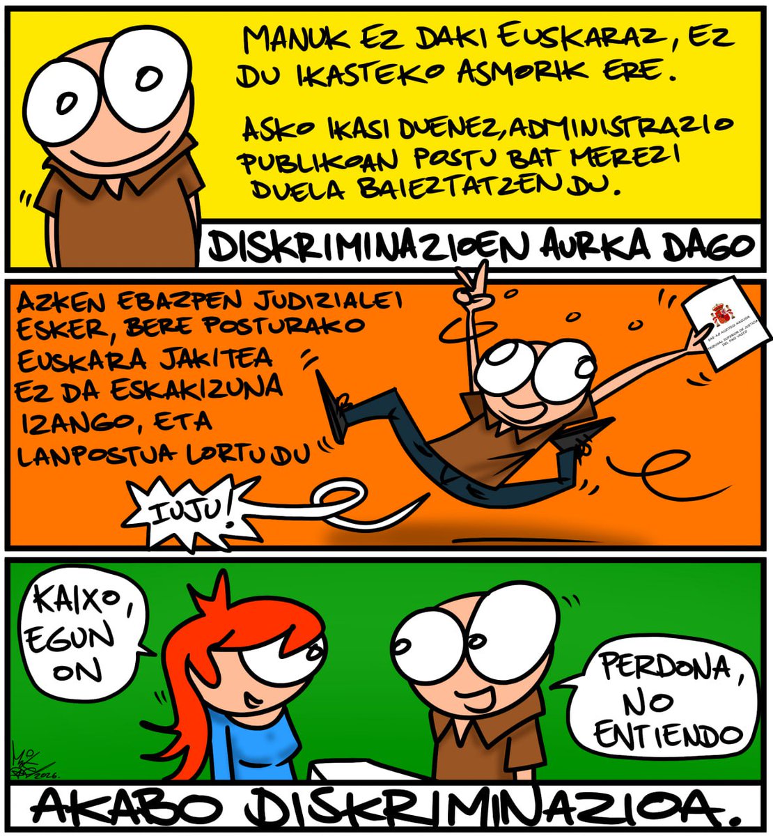 DISKRIMINAZIORIK EZ!