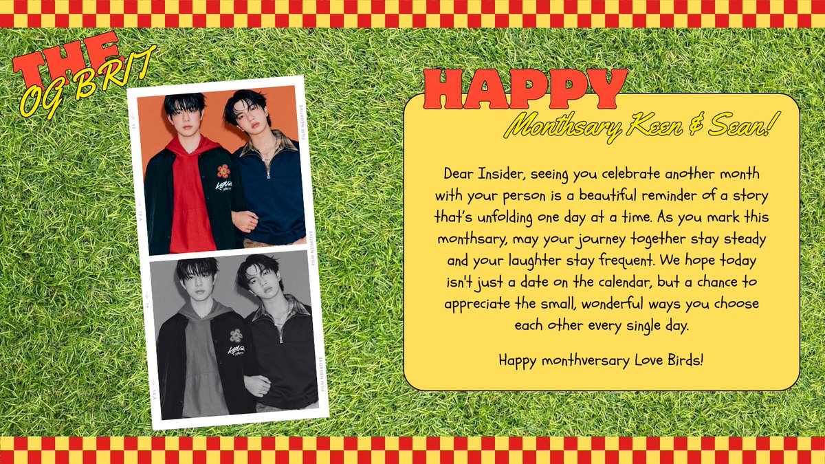 Happy monthversary, <a href="/suviujak/">𝖪𝖾𝖾𝗇.</a> &amp; <a href="/seadechart/">𝖲𝖾𝖺.</a>. Another month of choosing each other, growing side by side, and turning simple days into sweet memories. May your laughter stay loud, your hugs stay warm, and your story keep blooming gently with love in every little moment!