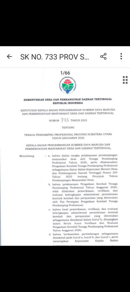Apa kabar Pak Mendes <a href="/YandriSusanto/">Yandri Susanto</a>?Apa kabar dgn revisi SK 733?Kpn kami trima SK revisinya? #1150TPPdiSumuttdkmasukSK733
#1150TPPdiSumutmenungguSKrevisi <a href="/prabowo/">Prabowo Subianto</a> <a href="/YandriSusanto/">Yandri Susanto</a> <a href="/ArizaPatria/">Ariza Patria</a> <a href="/KerjaSeskabRI/">Letkol Teddy Indra Wijaya</a> <a href="/sugiono_56/">Sugiono</a> <a href="/bang_dasco/">Prof. H. Sufmi Dasco Ahmad</a> <a href="/ijeck09/">musarajekshah</a>