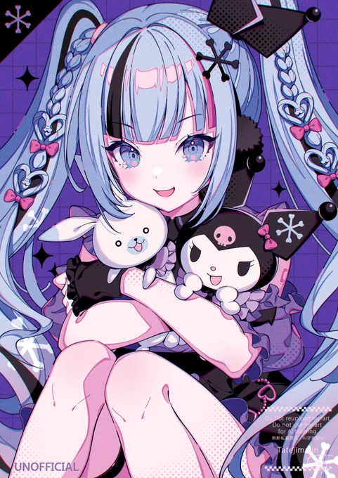 「Trio-Try-iT Figureー雪ミク×クロミー」 ※非公式ファンアートになります。 #初音ミク #雪ミク×#クロミ #Trio_Try_iT